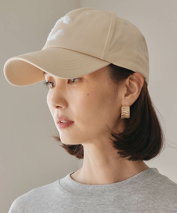 Cロゴ入りベースボールキャップ レディース メンズ ユニセックス 男女