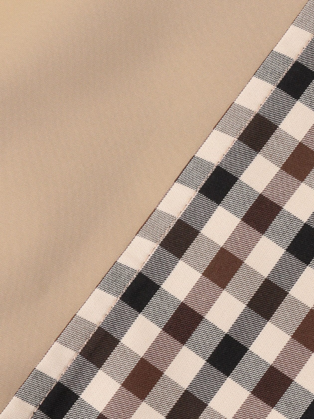 ホワイトレーベルチェック リバーシブルコート