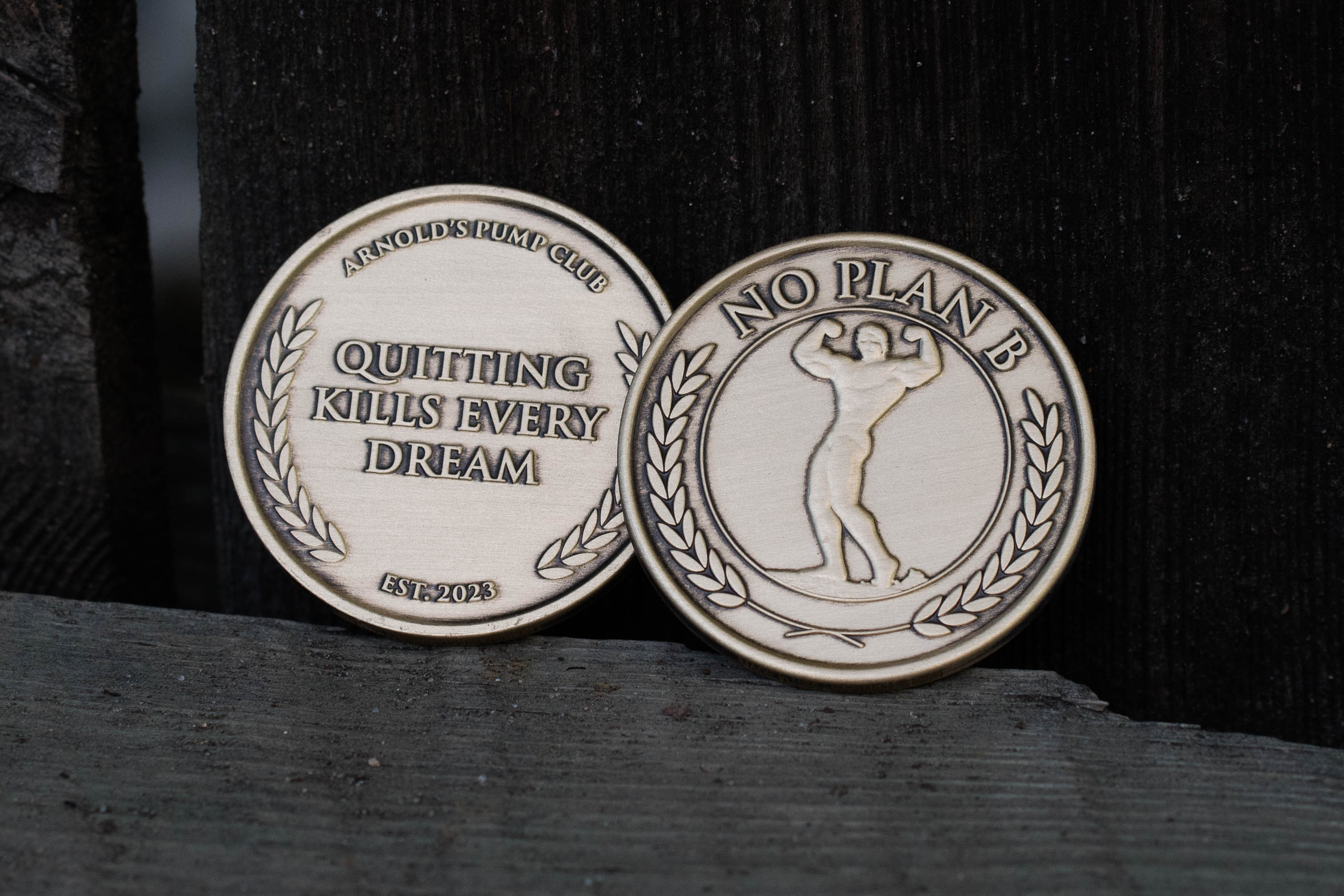 No Plan B Medallion – Arnold's Pump Club