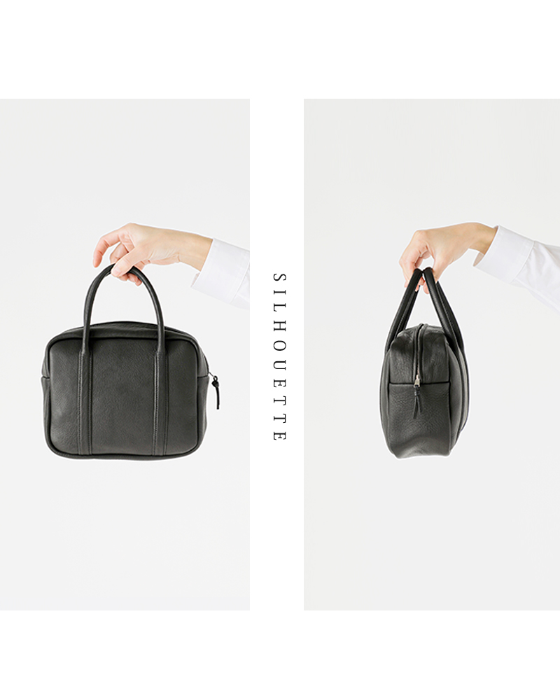 Aeta アエタ ディアレザー スクエア ボストン バッグ Sサイズ “SQUARE