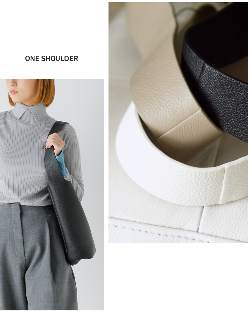 Aeta アエタ ペブルグレイン レザー ショルダー バッグ Sサイズ