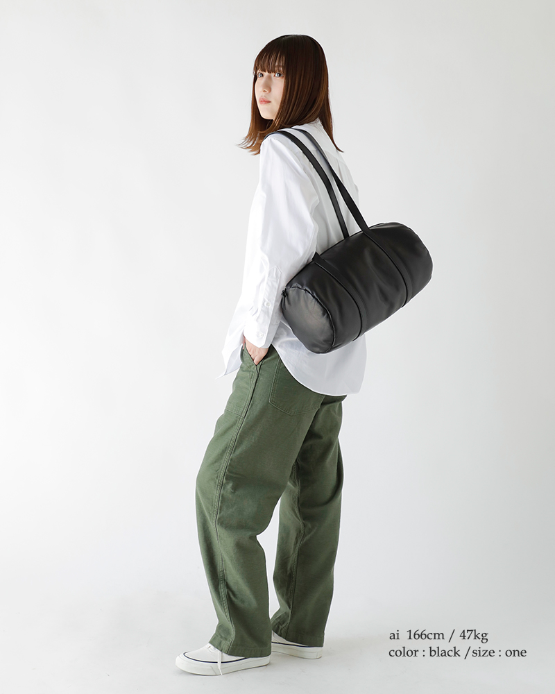 Aeta アエタ パフィー ロング ハンドル ドラム バッグ Lサイズ “PUFFY