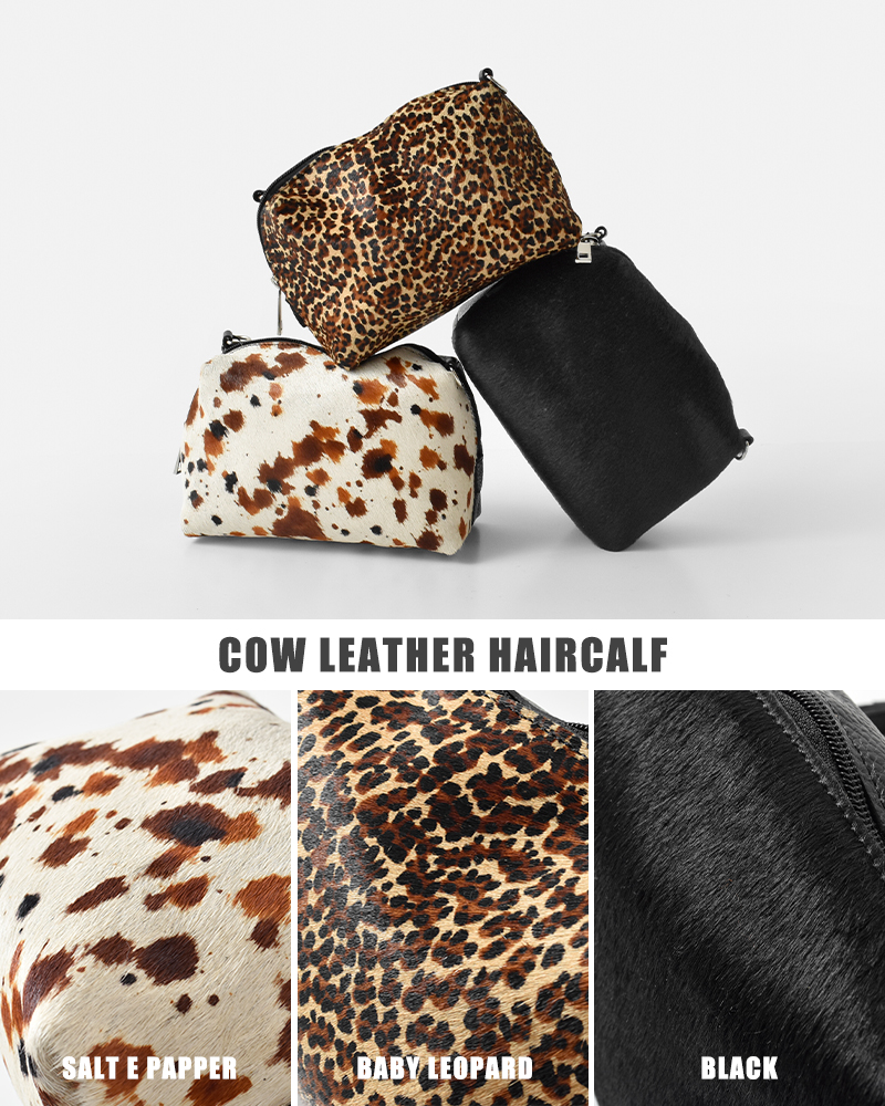 60%OFF】FERCHI フェルチ カウレザー ハラコ ショルダー バッグ 33009