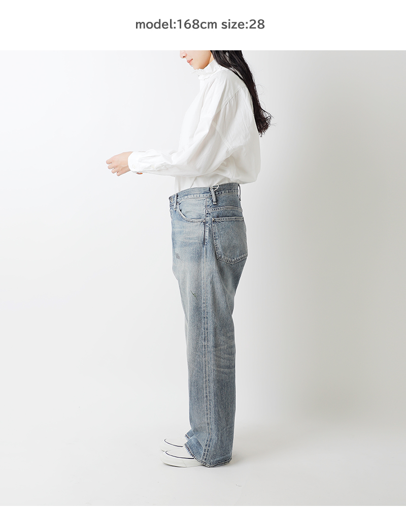 chimala チマラ 13oz セルビッチ デニム バギー カット パンツ cs40