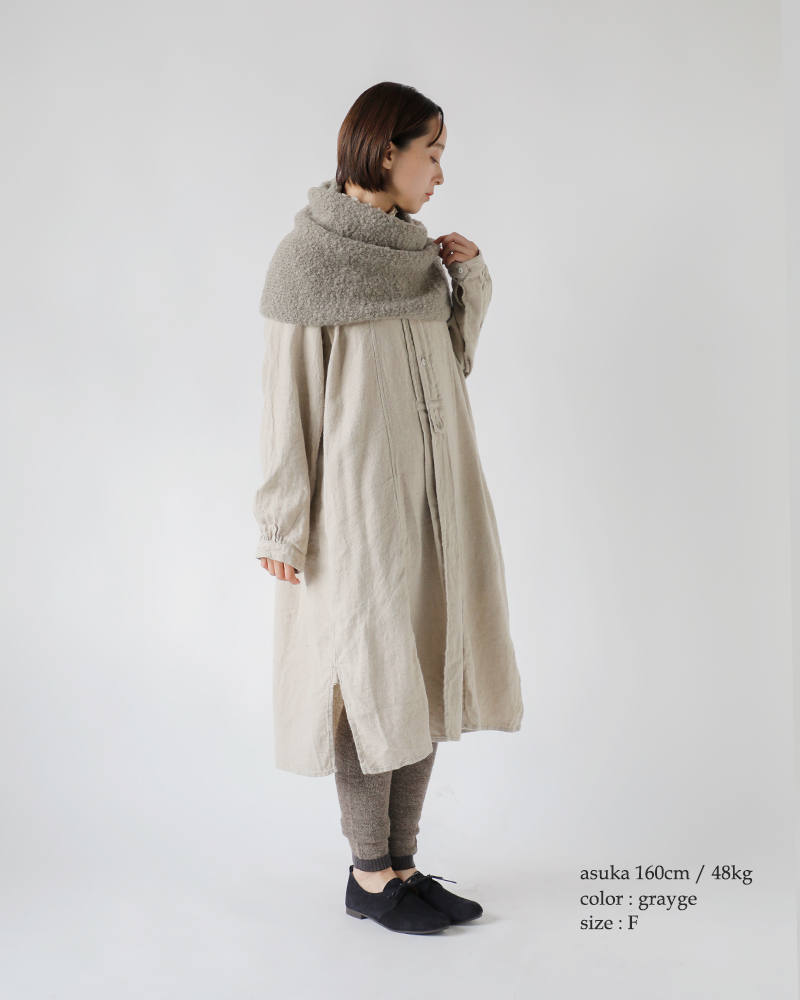 evam eva エヴァムエヴァ アルパカ ウール スヌード e253g182 | iroma