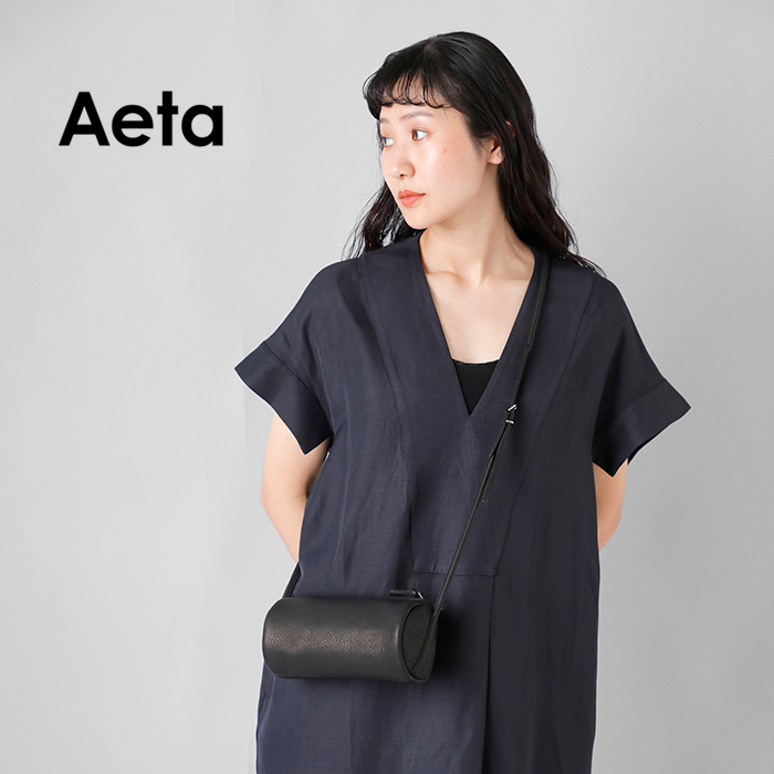 Aeta アエタ DA103 CYLINDER SHOULDER ディアレザー ショルダー バッグ