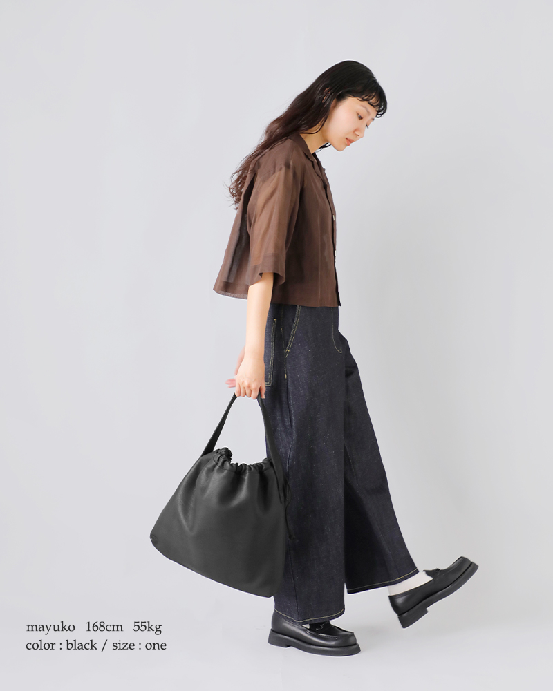 Aeta アエタ DA118 DRAW STRING ONE SHOULDER M ディアレザー ワン