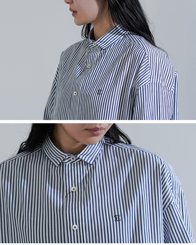 TICCA ティッカ コットン スクエア ビッグ シャツ uni tbfs-012