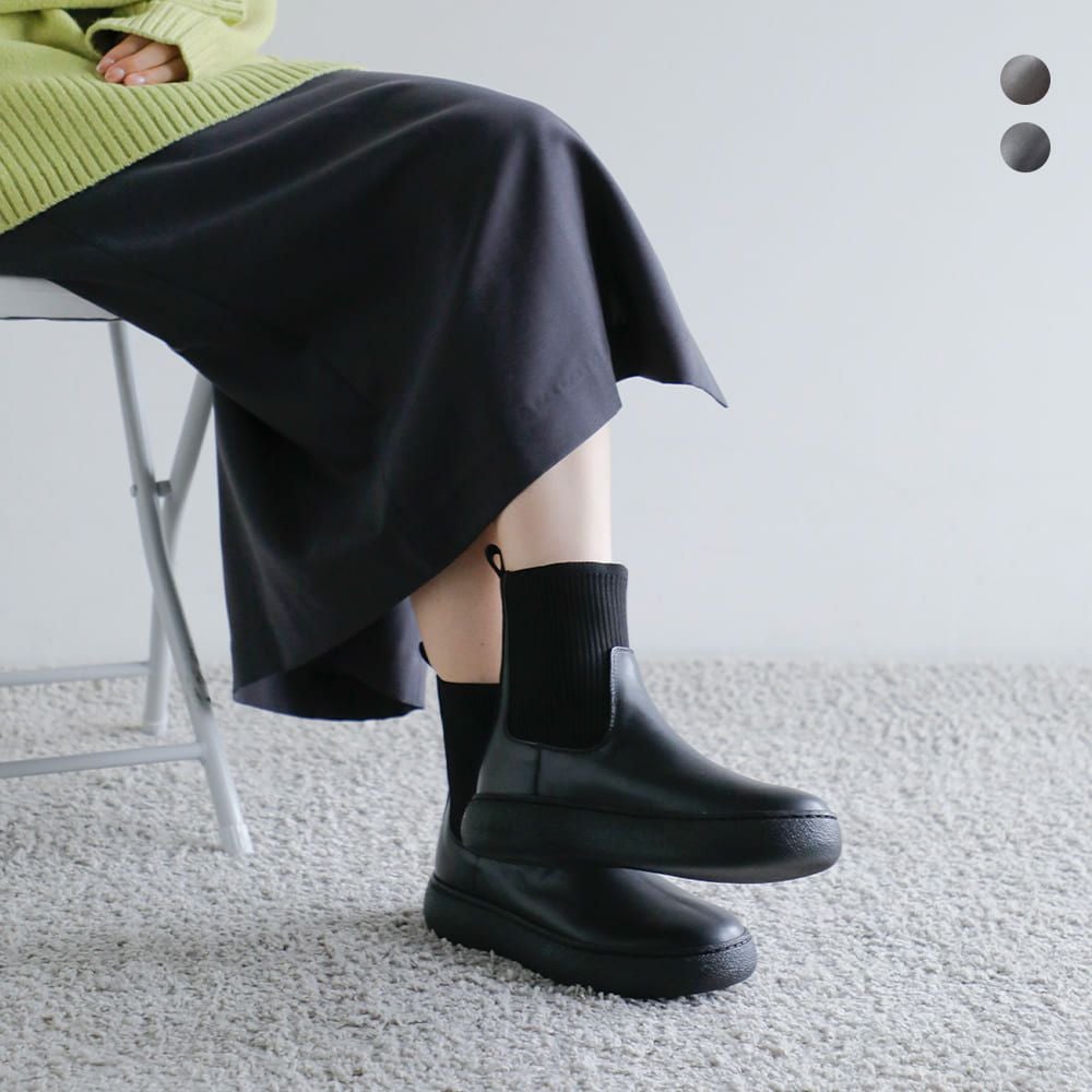 60%OFF】CAMINANDO カミナンド レザー アンクルリブ ブーツ “ANKLE RIB