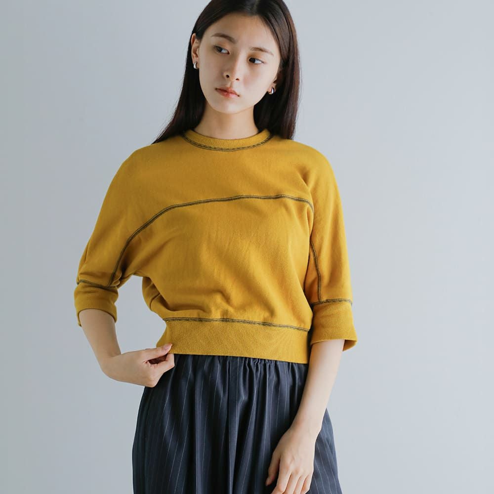 JUN MIKAMI ジュンミカミ コットン ハーフスリーブ スエット プル