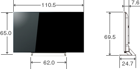仕様表/49V型J10｜テレビ｜REGZA：東芝