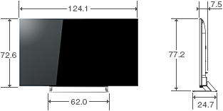 仕様表/55V型J20X｜テレビ｜REGZA：東芝