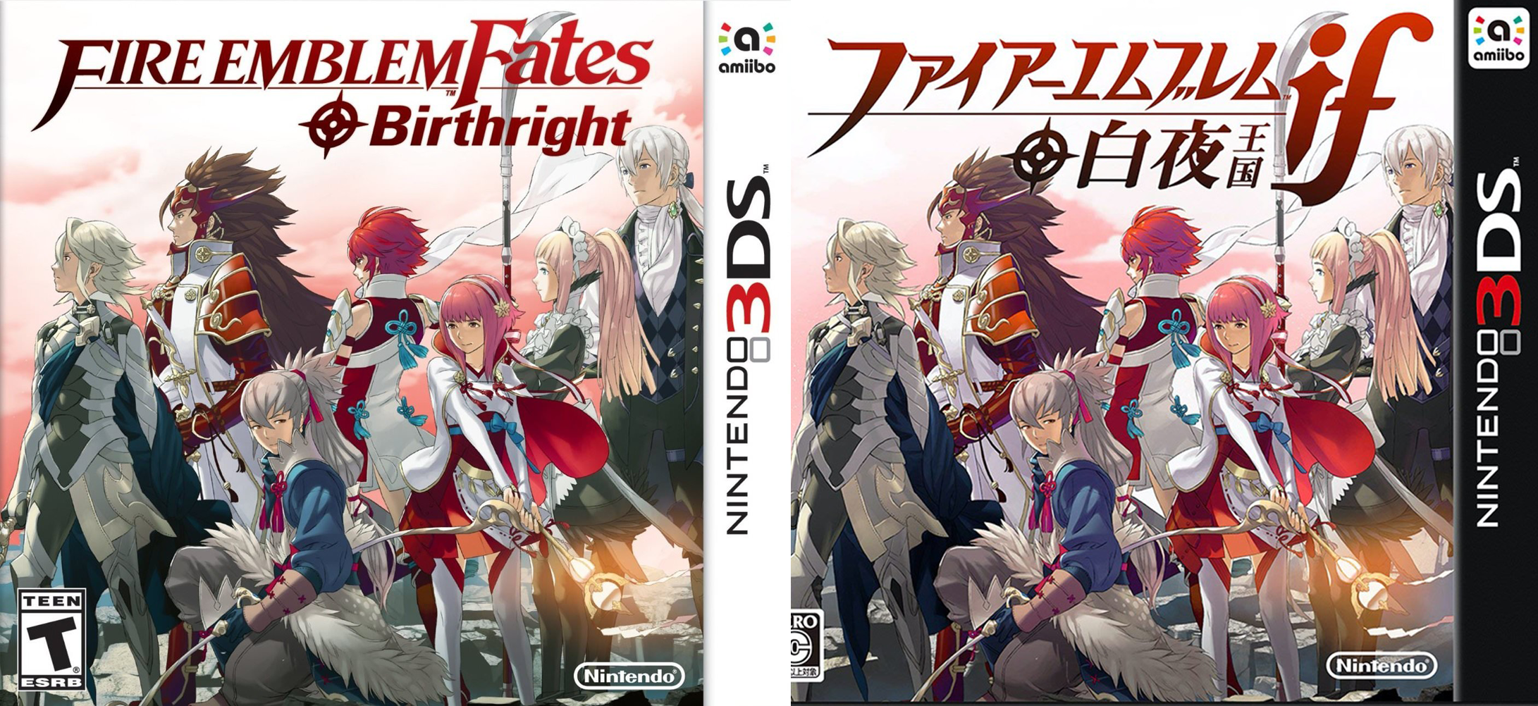 Fire Emblem Fates Birthright Box Art - USA vs. Japan : Derek Li