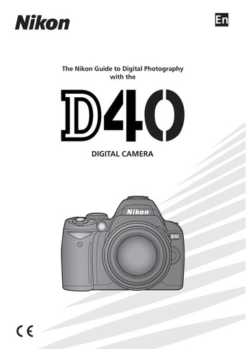 Nikon D40 Digital Camera 25420 user manual : Free Download, Borrow