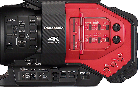 AG-DVX200T8 操作部・端子部 | プロフェッショナル4Kカムコーダー