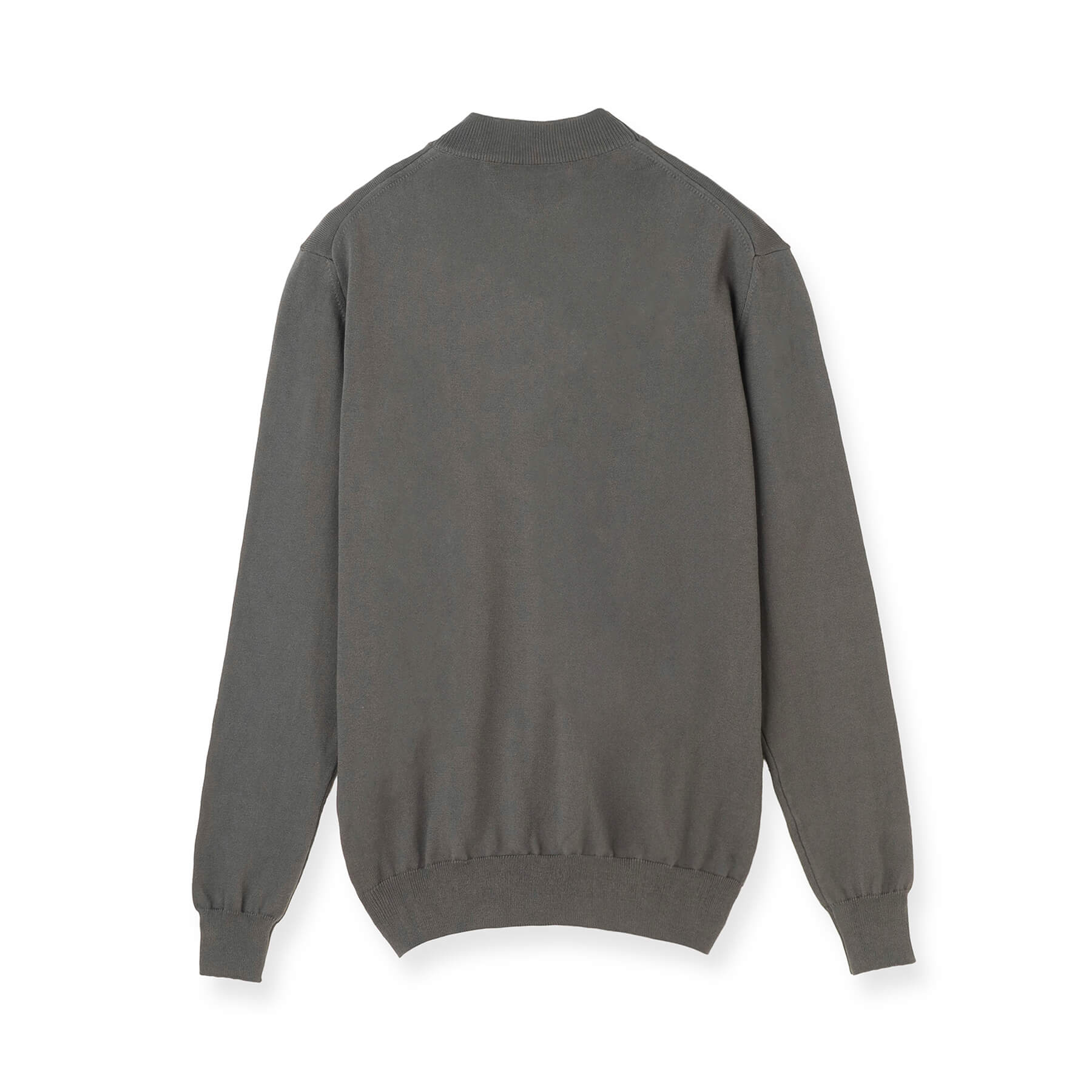 イタリア製コットンニット 長袖モックネック col.グレー - ARCODIO