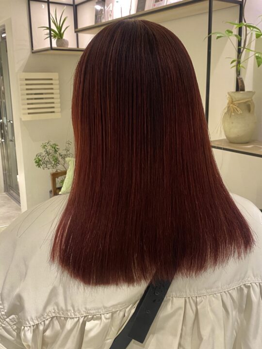 白髪染めボルドーレッド｜ヘアカタログ｜アリミノヘアカタログ