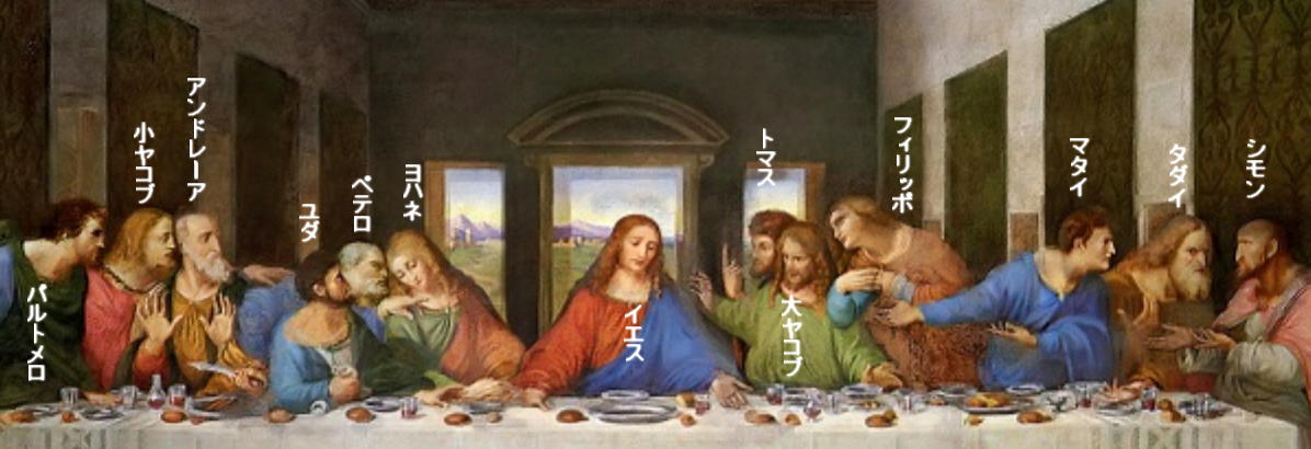最後の晩餐 レオナルド・ダ・ヴィンチ 世界の名画