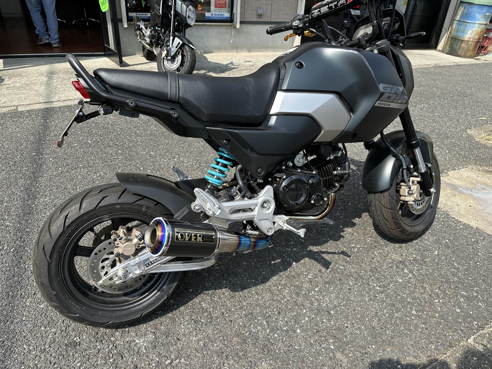 HONDA グロム OVER GP-PERFORMANCEマフラー交換（千葉県松戸市・柏市