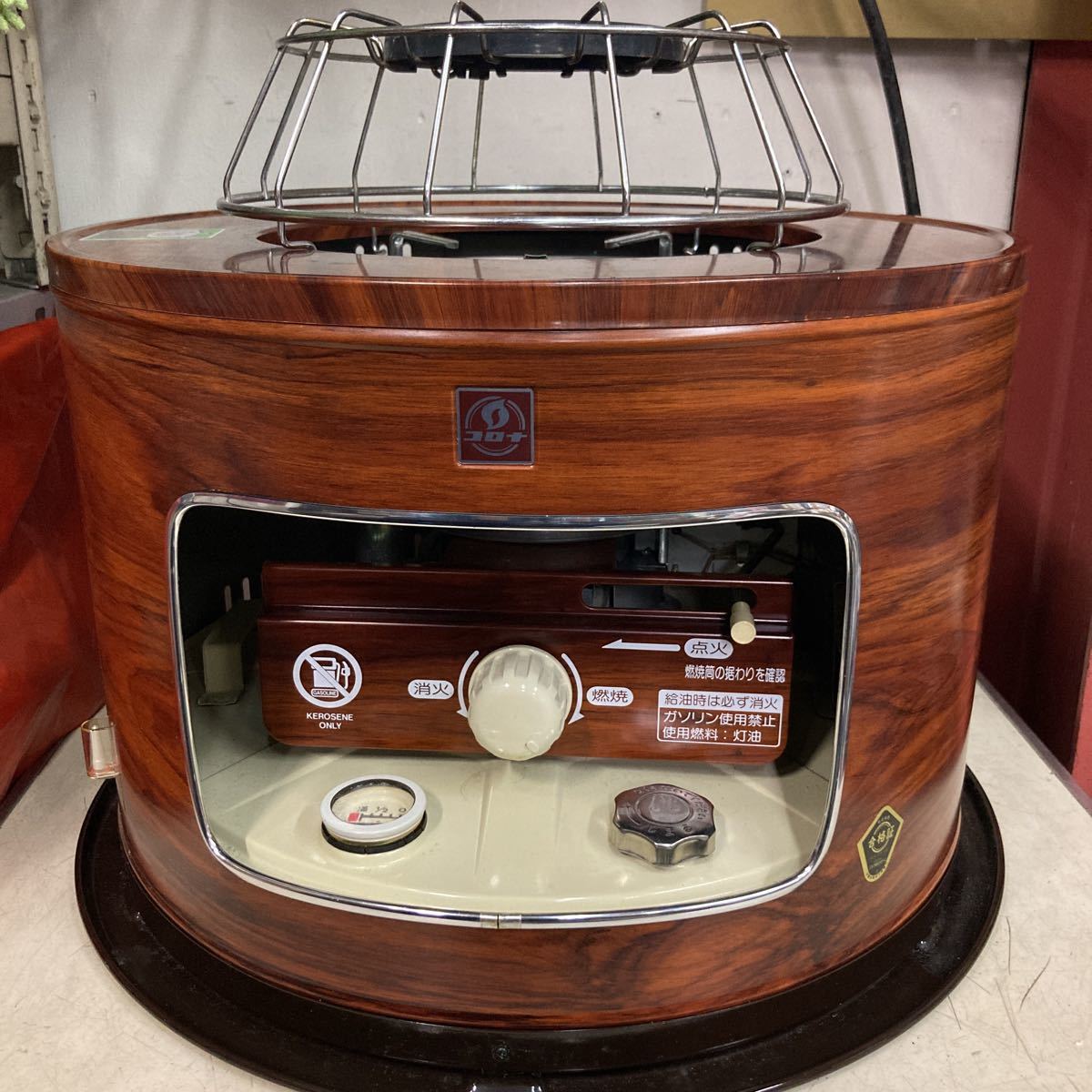 p*m様 コロナ 石油こんろ サロンヒーター KT-10型 木目調レトロ COR p