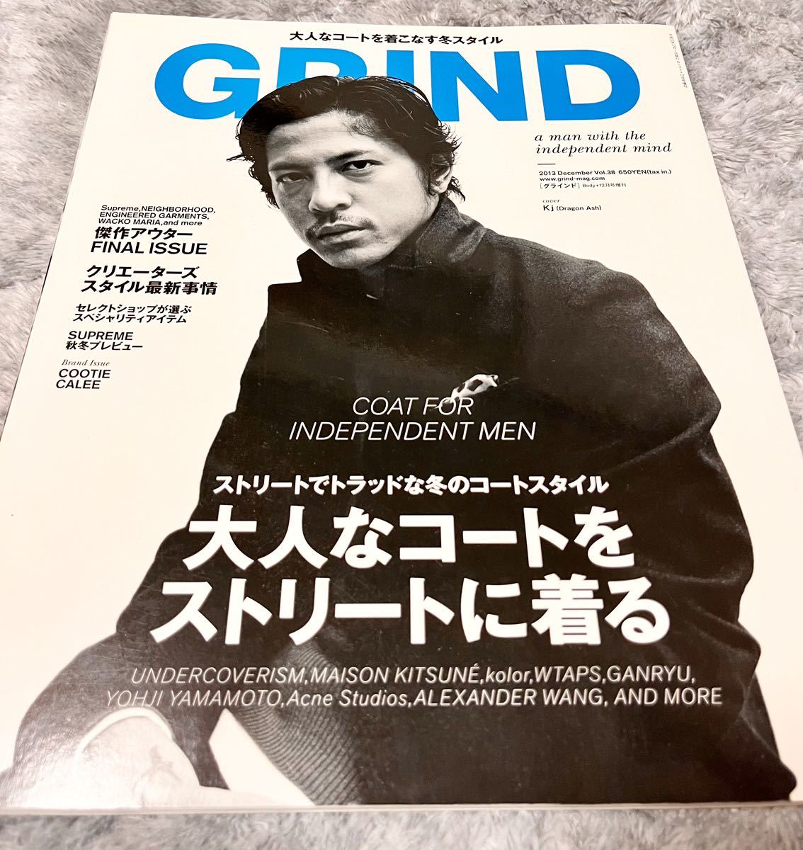 GRIND Vol.38 2013 December 雑誌 ファッション誌 Kj Dragon Ash 降谷