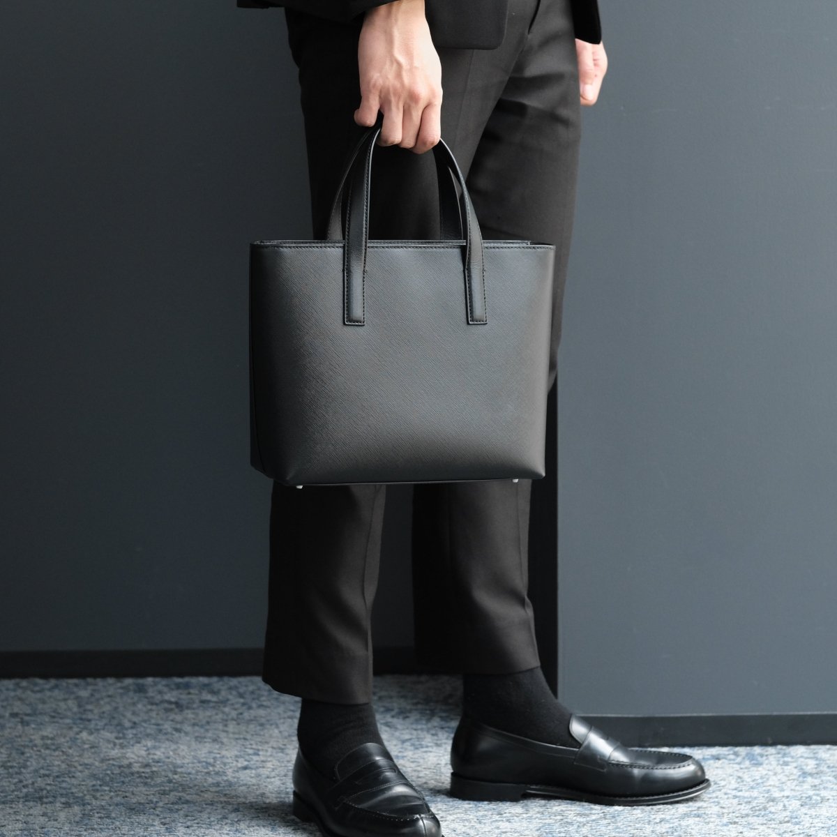 イタリアンサフィアーノレザースモールトート｜aucentic(オーセンティック)