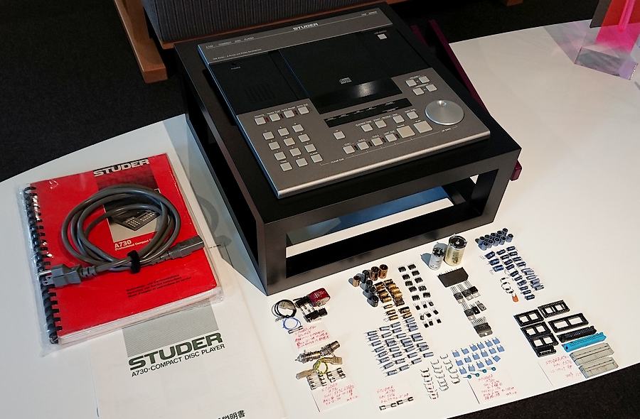 製造番号5千番台のSTUDER A730 CDプレーヤーのレストア整備