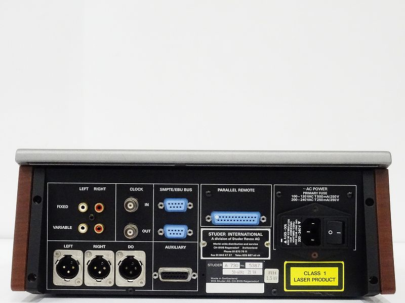 STUDER スチューダー A730 プロ/業務用 CDプレーヤー サイドウッド