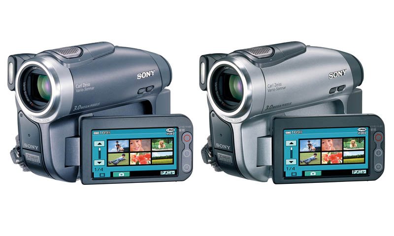 ソニー、16:9ワイド撮影に対応したDVDハンディカムなど
