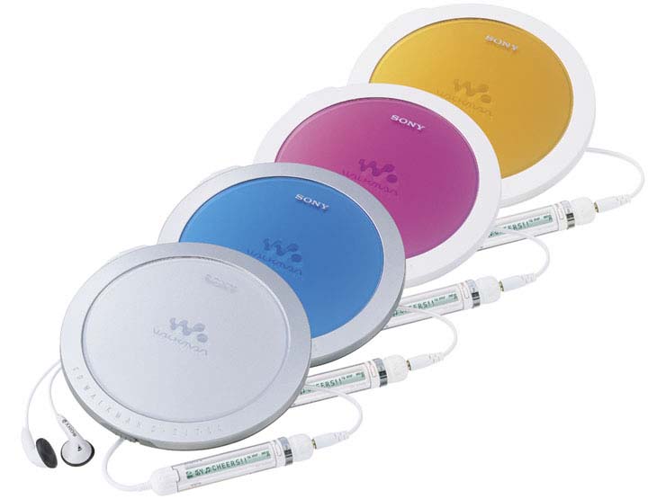 ソニー、ガム型充電池1本で動くCDウォークマン