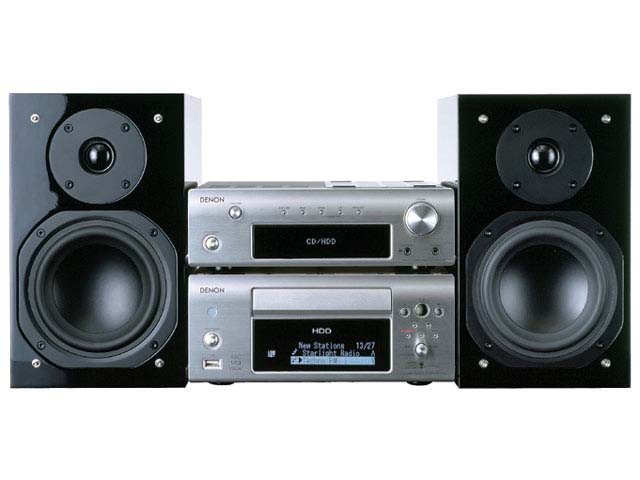デノン、40GB HDD搭載/ネット対応の高級ミニコンポ
