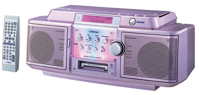 ビクター、αサウンド搭載MDラジカセ