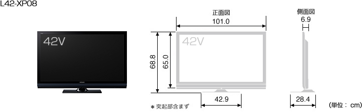 HITACHI : Wooo World : 生産終了品 : XP08シリーズ : 液晶テレビ XP08