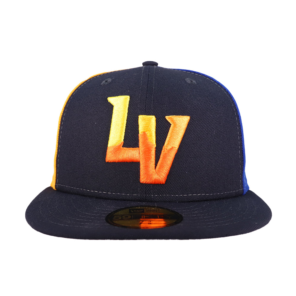 New Era 3 Panel Multi Hit LV Navy/Blue/Gold 59FIFTY Fitted Hat