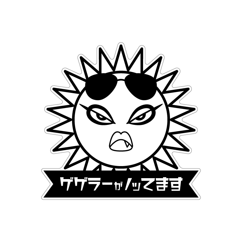 TOKYO GEGEGAY カーステッカー【ゲゲゲイ会限定】 | ▽GEGE▽SHOP▽