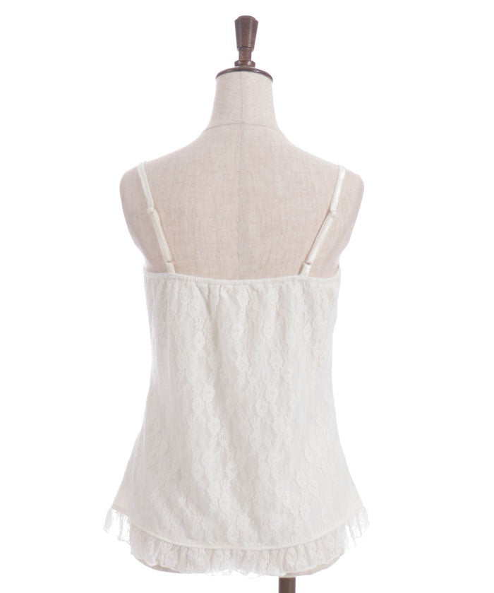 Lacy Big Ribbon Camisole (Time-limited Price) – axes femme from JAPAN