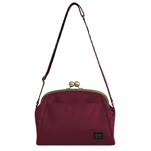 在庫商品】大玉がま口ショルダーバッグ【コーデュラ(R)】 | がま口の