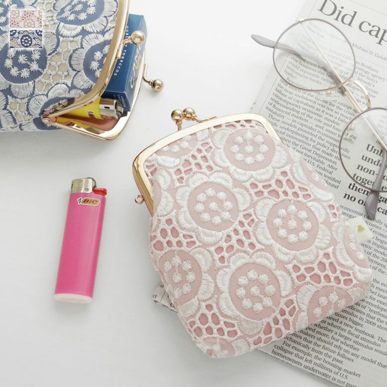 在庫商品】がま口シガレットケース【ポリッシュレース】 [M便 1/4