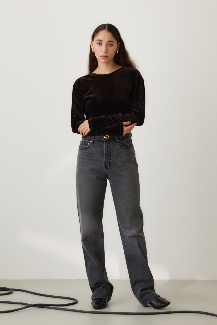 crie conforto】2WAYベロアトップス｜WOMEN｜254HAT80-070H｜AZUL BY