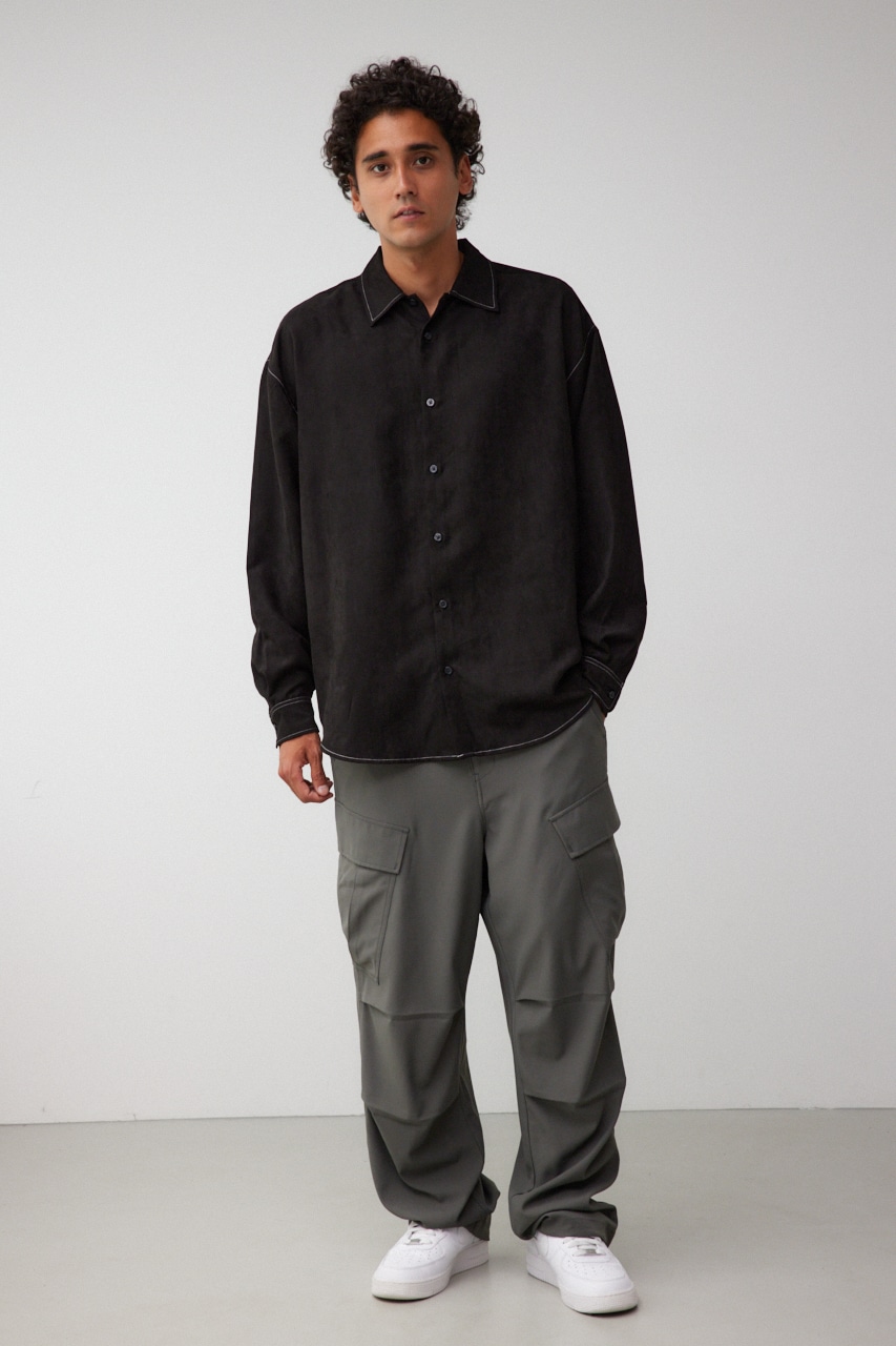 フェイクスウェードリラックスシャツ｜MEN｜251HAB30-332H｜AZUL BY