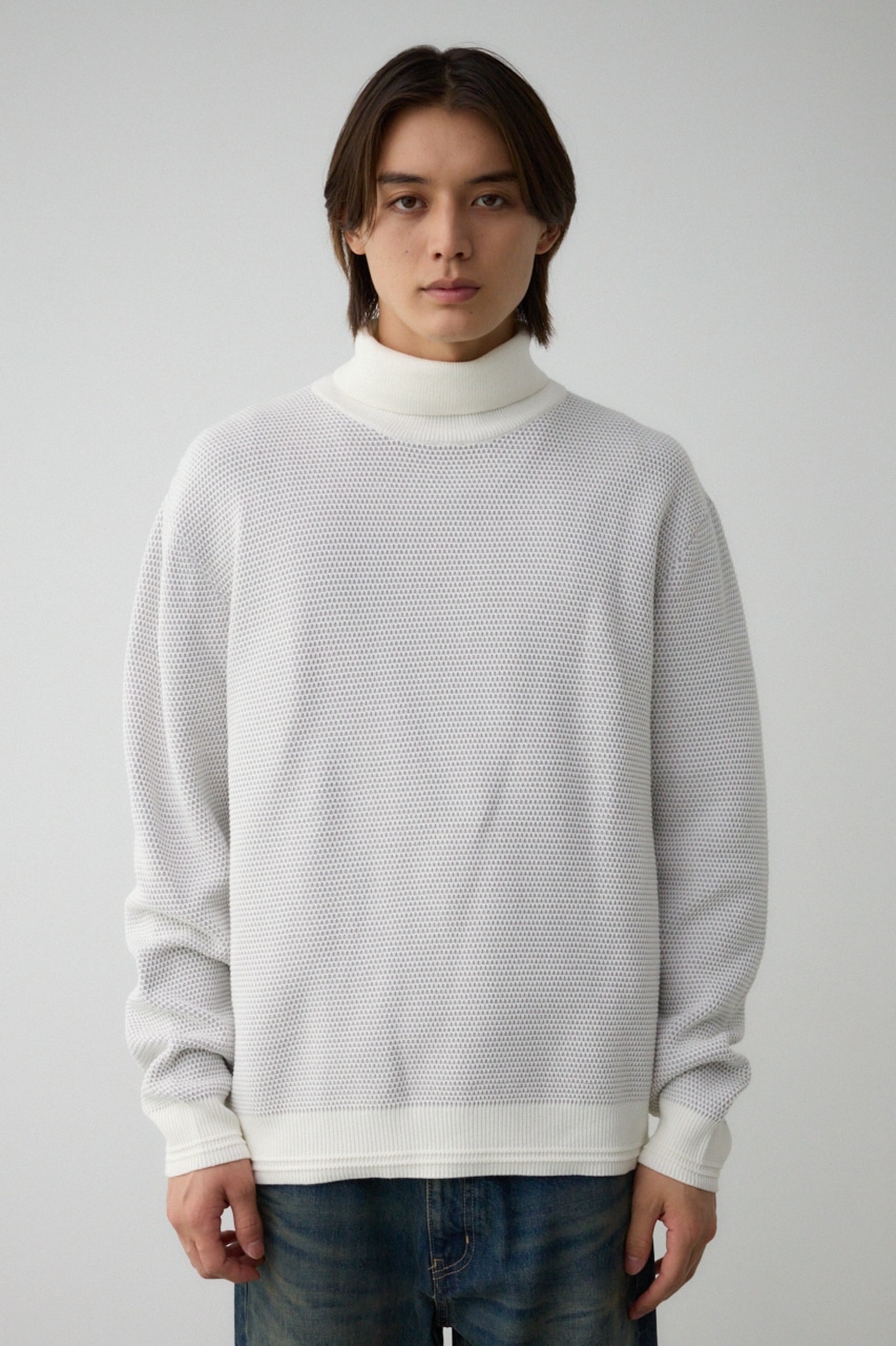 ハニカムタートルネックニット｜MEN｜251HAC70-024I｜AZUL BY MOUSSY