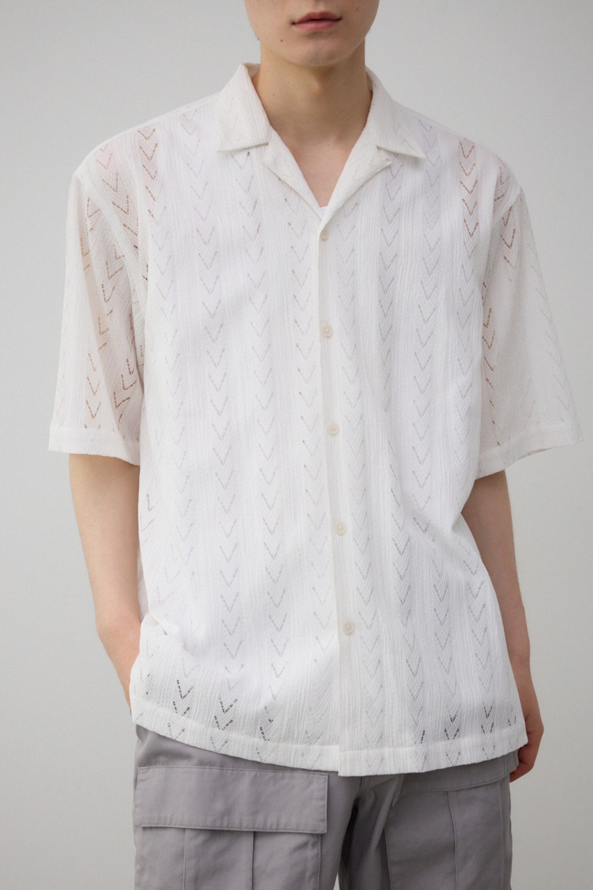 シアー開襟シャツ｜MEN｜251HST30-418E｜AZUL BY MOUSSY（アズールバイ