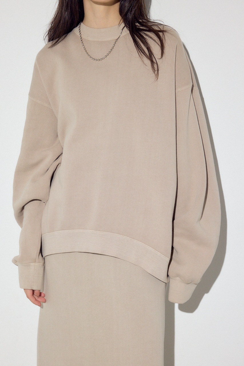 ピグメント起毛裏毛クルーネックトップス｜WOMEN｜250JSR80-3181｜AZUL