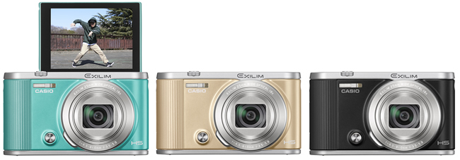 カシオ、スポーツシーンをスローモーション動画で撮れる「EX-ZR1800