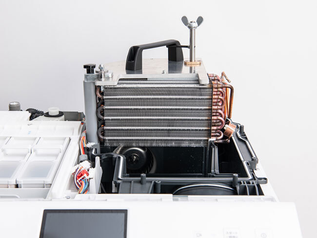 パナソニック、ドラム式洗濯乾燥機のヒートポンプユニットの