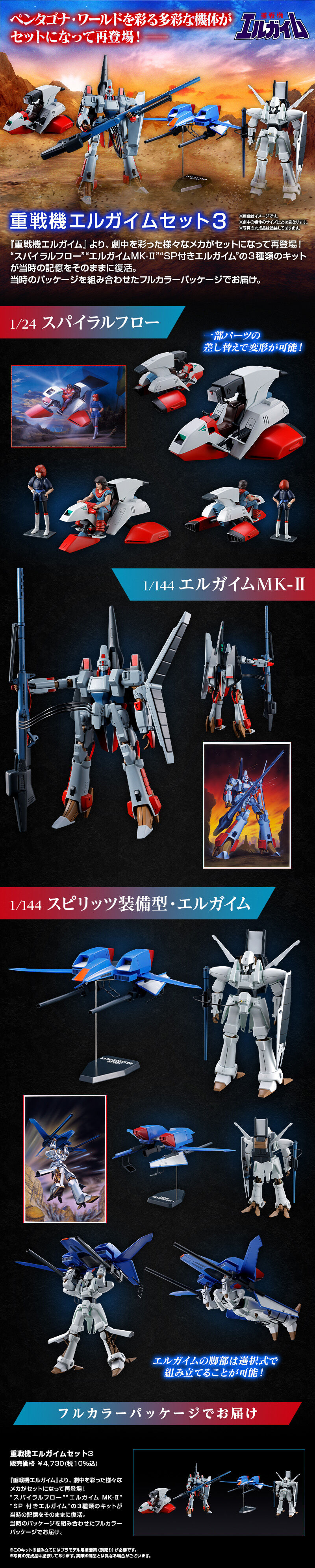 重戦機エルガイムセット 3｜プレミアムバンダイ｜バンダイナムコ