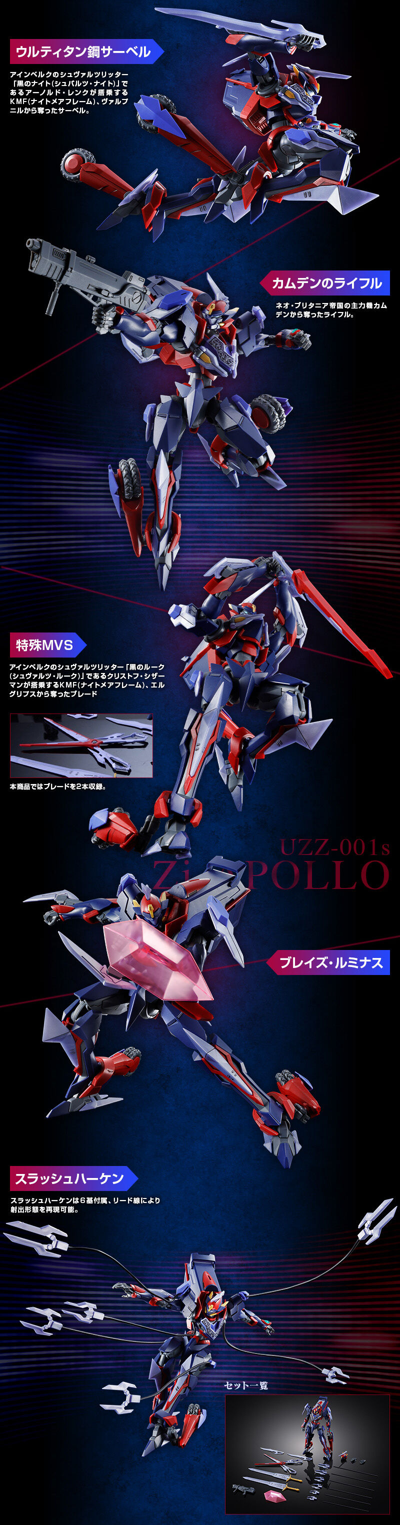 HG 1/35 Zi-Apollo (Code Geass: Roze of the Recapture) Plastic Model