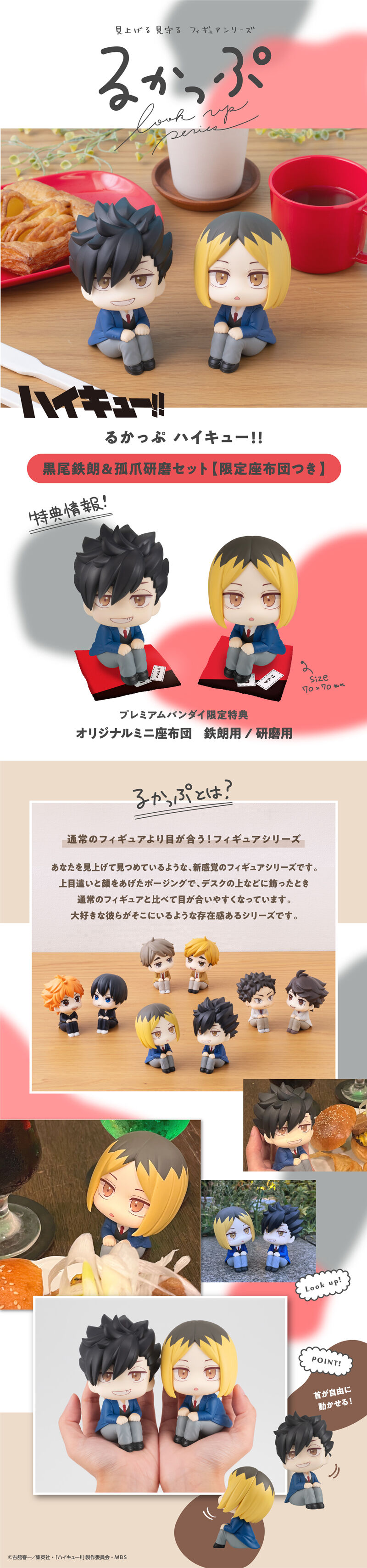 るかっぷ ハイキュー!! 黒尾鉄朗＆孤爪研磨 セット 【限定座布団付き