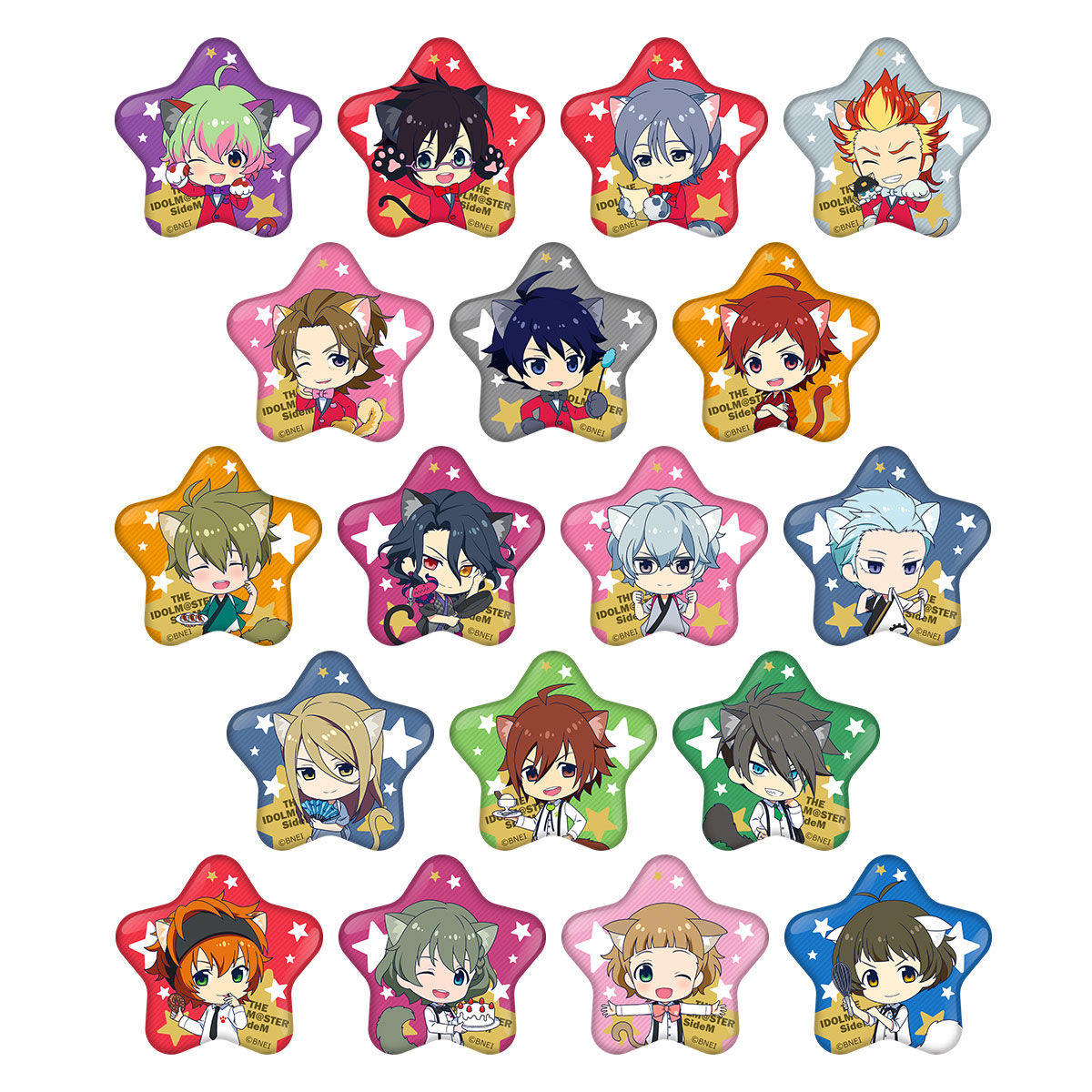 アイドルマスター SideM ニャンてすてきなナンジャタウン」星型缶