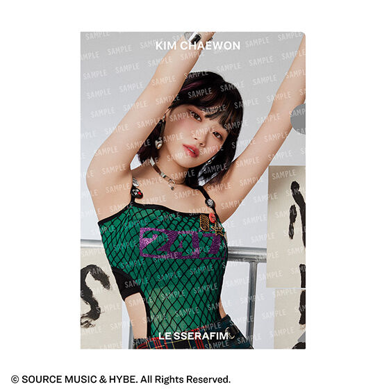 フラットガシャポン】LE SSERAFIM クリアファイルコレクション